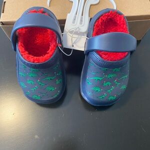 Capelli New York Shoes Child Boys 4-5 Croc like Clogs Backstraps Blue Rubber